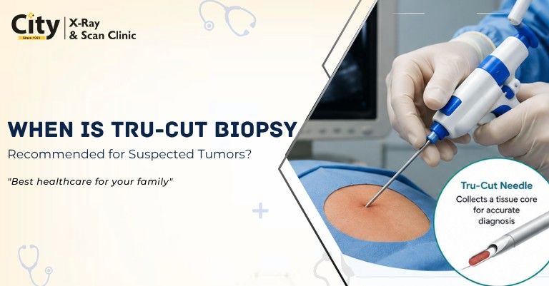 When is Tru-Cut Biopsy Recommended for Suspected Tumors?