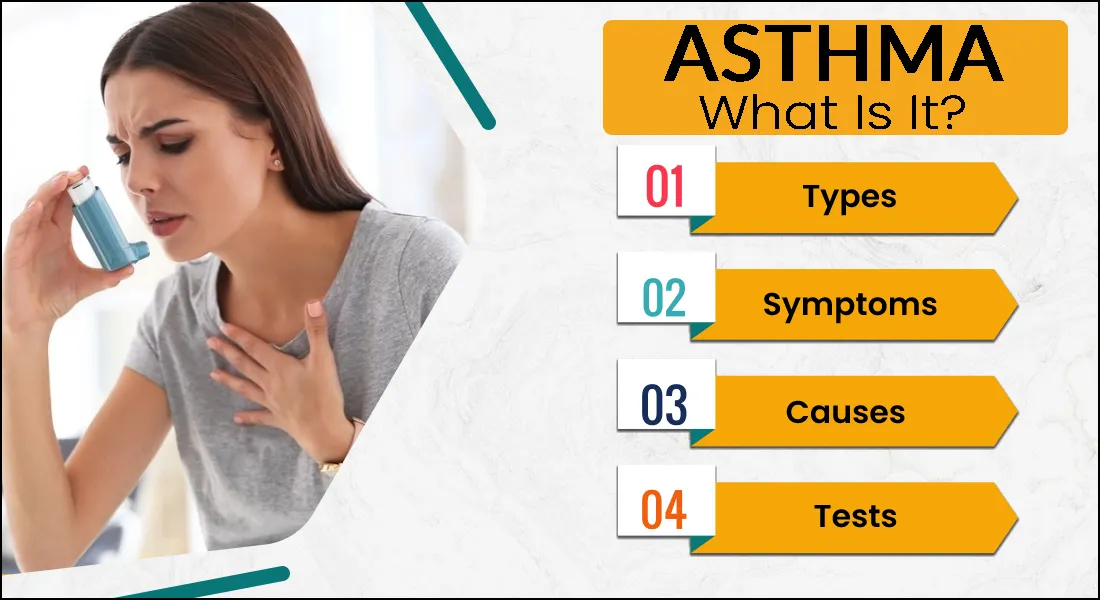 Know the asthma and its type, cause, symptoms and diagnostic test